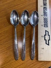 Towle Madeira Sterling Silver Demitasse Spoons  4 1/8"  No Monogram Set of 3