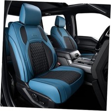 RAM 1500 Seat Covers, Faux Leather Seat Covers for Car Fit for Flat Front Blue