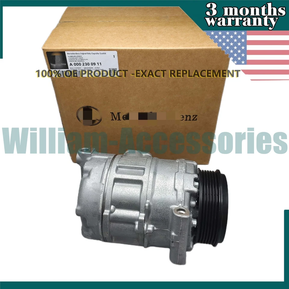 OEM NEW For Mercedes-Benz ML350 R350 CLS550 GL550 S350A/C AC Compressor w/Clutch Foto 4 de 4
