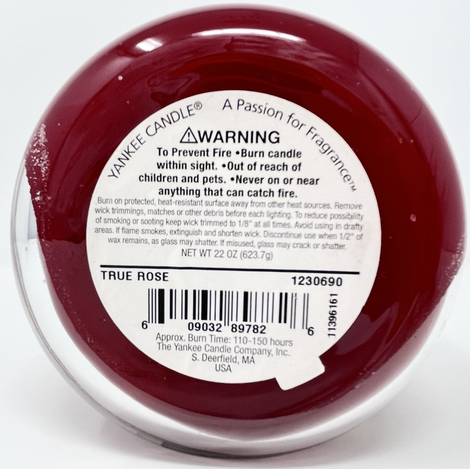 Yankee Candle TRUE ROSE Large Jar RETIRED Candle, 22oz 95 REMAINING eBay