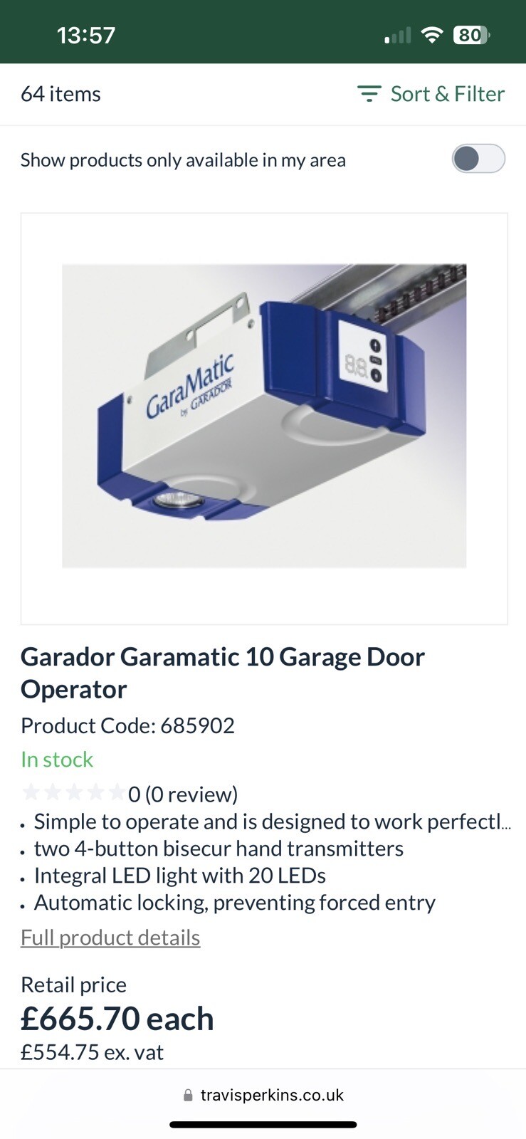 garage door opener eBay