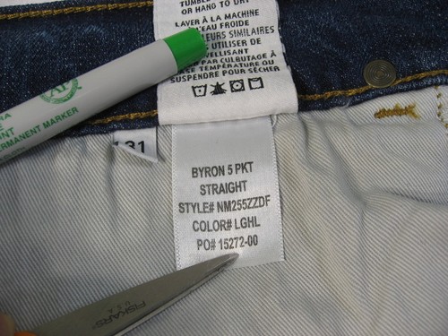 Nuevo con etiquetas Hudson Para Hombre Byron 5 Bolsillos Cremallera Recta Mosca Talla 31 Laughlin Distress - Imagen 12 de 12