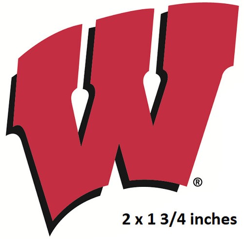 20 STYLES- Wisconsin Badgers Wall Decal University Sticker Dorm Decor W Wall Art - Picture 3 of 21