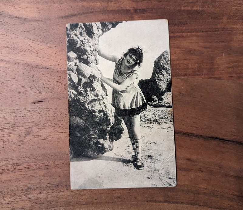 1910S MACK SENNETT COMEDIES EVANS LA BATHING BEAUTY ARCADE EXHIBIT POST CARD #8