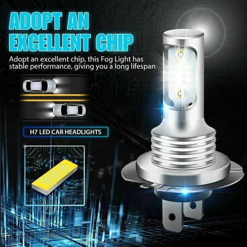 4× H7 LED Fog Light Kit Car 12V CSP 6000K Bulbs VS Xenon Halogen - Picture 2 of 9