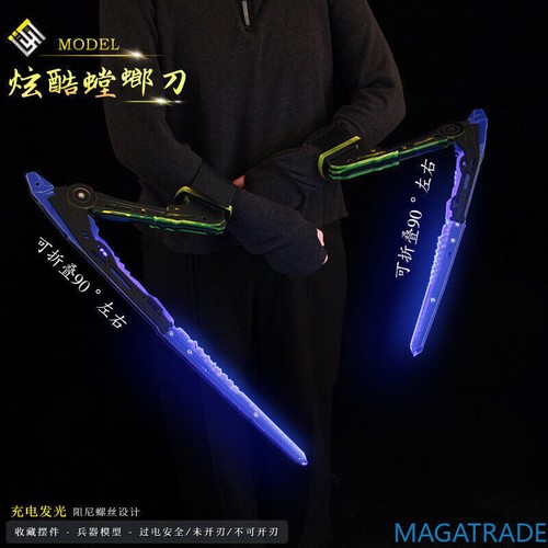 Cyberpunk 2077 Mantis Fold Blades Wearable Functional LED Light-up Cool Prop - Picture 21 of 27