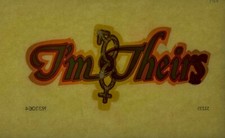 Original Vintage I m Theirs Glitter Small Iron On Transfer