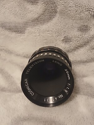 Objectif Cosmicar 25mm F/1.9 C-Mount – Grand Angle Pour Caméra SLR