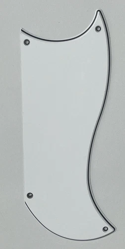 Guitar Parts Guitar Pickguard For Gibson SG Custom 3 Pickup Style 3 ply White