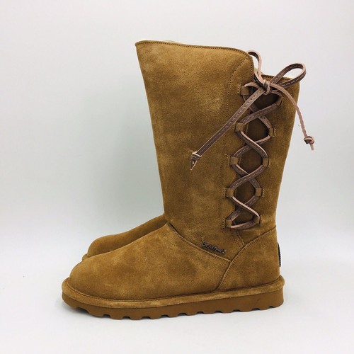 Rita Suede Sheepskin Laced Boot 