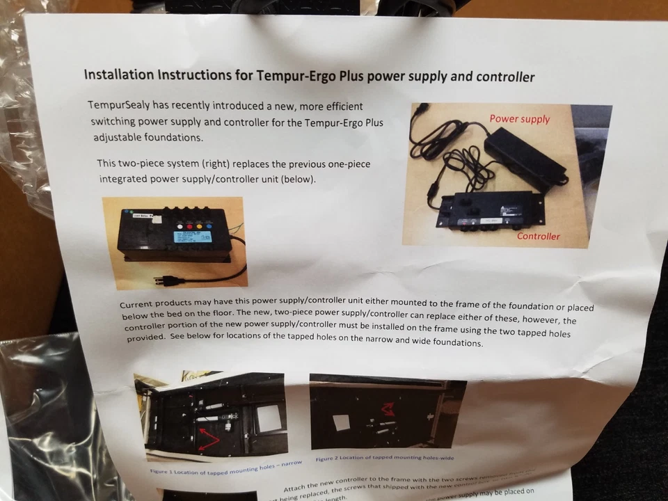 Tempurpedic Delta Cama Ajustable Fuente de Alimentación ADP-73AR B Cusomatic con Controlador Foto 2 de 4