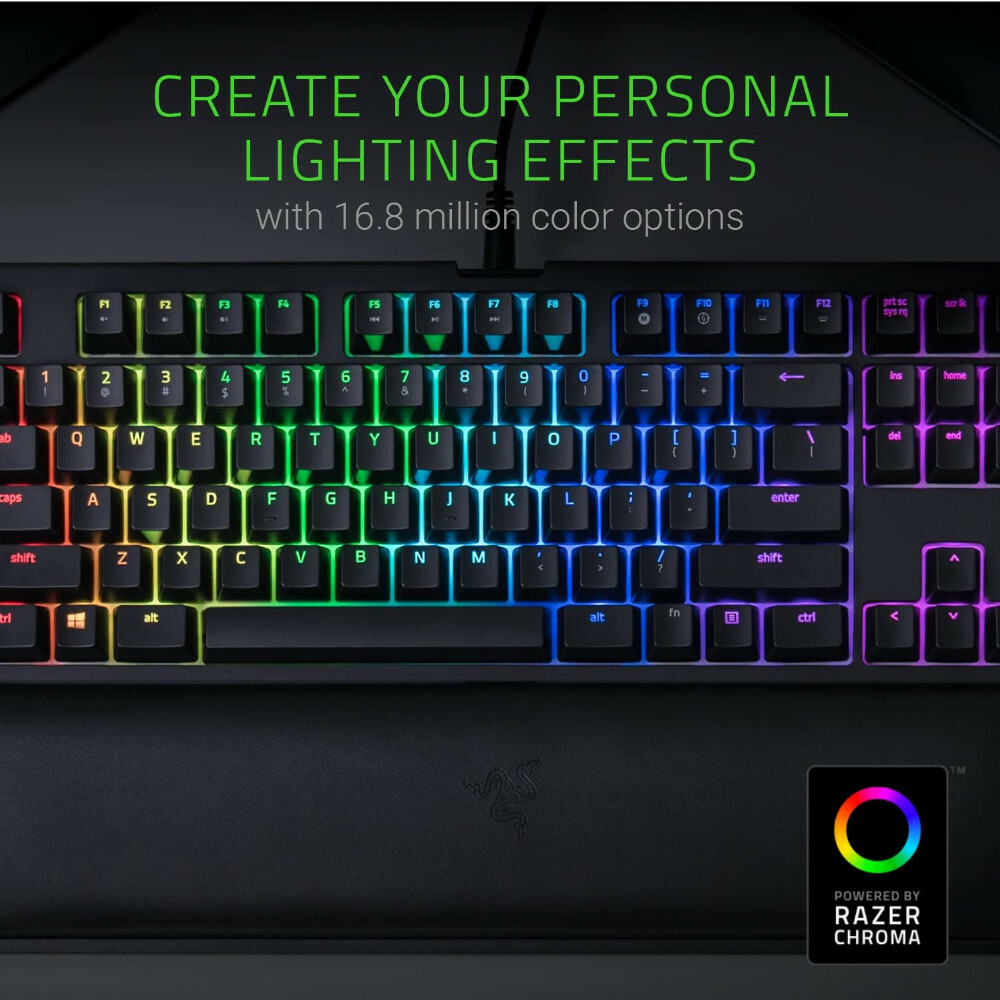 Razer BlackWidow TE Chroma v2 Mechanical RGB Gaming Keyboard Green Switch