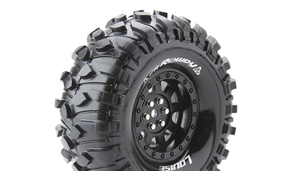 Team Louise LOUT3233VB CR-ROWDY 1.9 Supersoft Rim Black (2 pcs.)