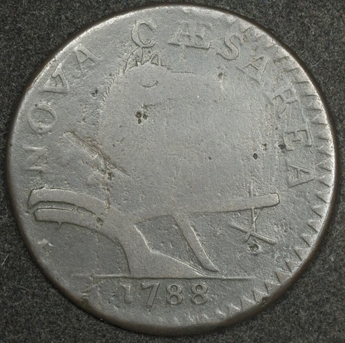 1788 NEW JERSEY COLONIAL COPPER 65-U RARITY-3