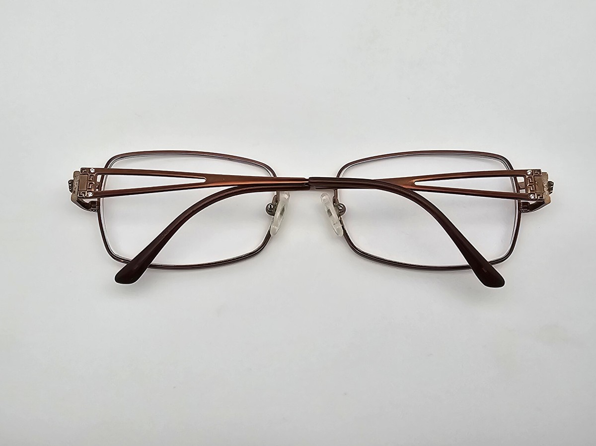 Versace Mod. 1114-B 1045 Chocolate Bronze Rhinestone 