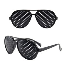1 Pair Small hole Glasses Eyes Correction Exercise Eyesight Care Improvement US 