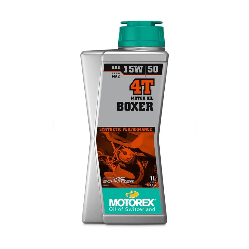 1 Litro Olio Motore 4 tempi MOTOREX BOXER 4T 15W50 Sintetico API SL JASO MA BMW