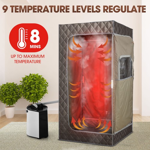 Portable Steam Sauna Tent Home Steamer Heating Slimming Skin Body Spa 90x180cm - Picture 3 of 10