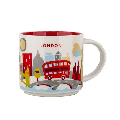 New 2024 Starbucks Cities Mug London "You Are Here" YAH Coffee Mug 14oz Cup Gift - Picture 2 of 4