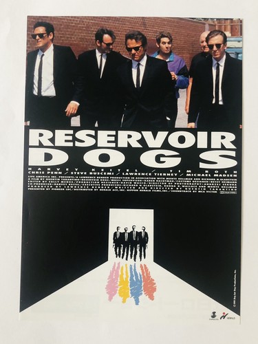 Reservoir Dogs 1992 Quentin Tarantino Harvey Keitel Movie Flyer Mini Poster