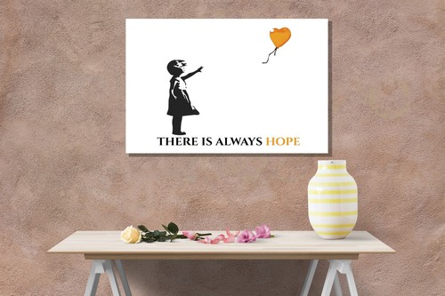 Quote There is Always Hope Banksy Prints for Living Room Wall Art Pictures Decor - Picture 37 of 49