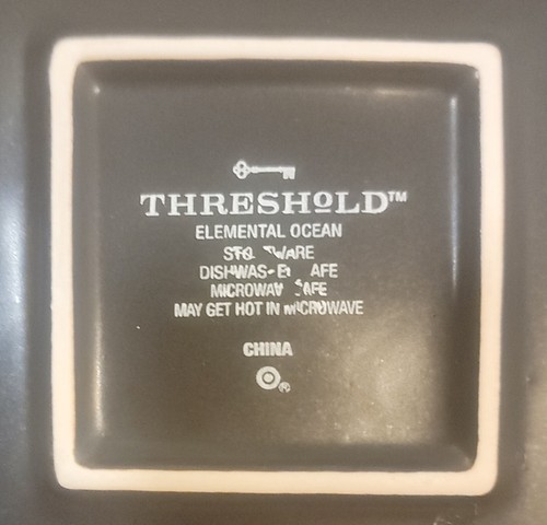 Threshold ELEMENTAL OCEAN Salad plate set of 4, 7 5/8", Stoneware, Excellent - Picture 10 of 10