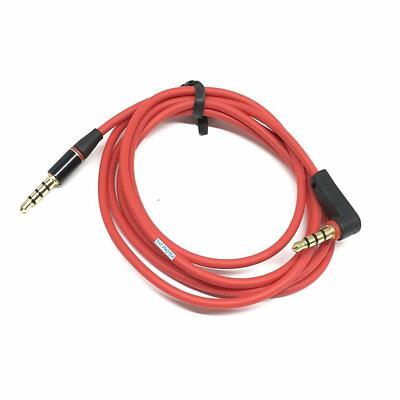 Rot AUX Audio Kabel 3,5mm für SAMSUNG EO-PN920 Level On Wireless Pro Kopfhoerer