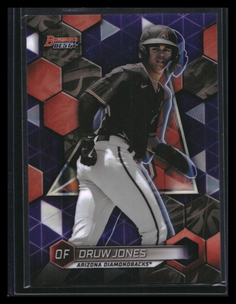 2023 Bowman's Best - Top Prospects Purple Refractor #TP-8 Druw Jones /250 (RC)