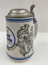 Gerz Lidded Stein With Gold Ochsen Ad On Side B22
