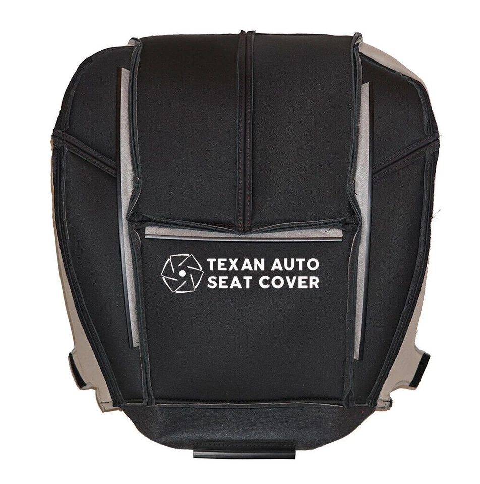 For 2007-2014 GMC Sierra 1500 Denali, 2500 SLT, SLE/SL Front Seat Cover Black - Image 3 of 4