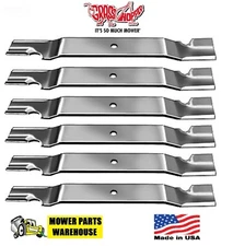6 MOWER BLADES FOR GRASSHOPPER 61 CUT 320242 320243 320244 320245 WOODS BUSH HOG