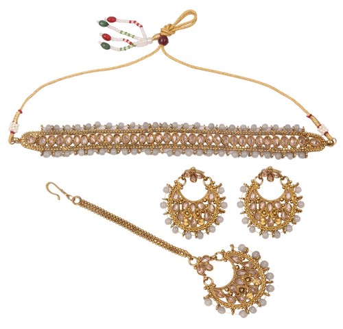Parure Bijoux Oktoberfest Femme - Collier Et Boucles D'Oreilles Edelweiss Cœur Noir Argenté