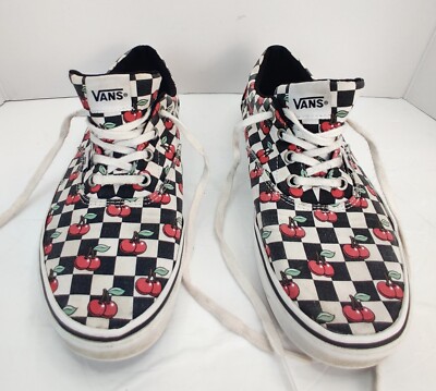 Vans Doheny Cherry Checker Skate Shoes Women's Sneakers 3280