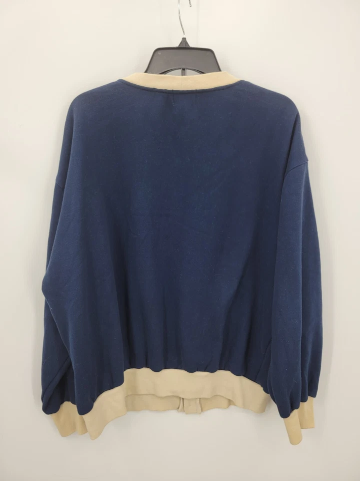 Hogan Sweater Mens Large Blue Dolphin Head Hilton Head Island Vintage Cardigan - Image 2 of 4