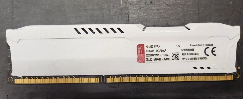 HyperX Fury RAM - DDR3 - 4GB - 1600MHz - 10-10-10 (HX316C10FW/4) - Image 2 of 2