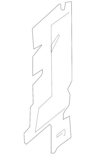 Deflector de soporte del radiador izquierdo para Ford E-350 Super Duty 2008-2024 (N/P AC2Z-8311-A)