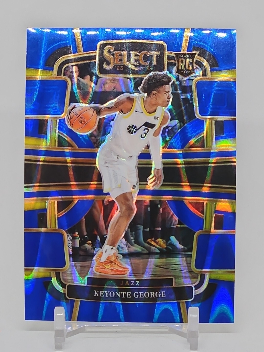 2023-24 Select Keyonte George Concourse Blue Tectonic Prizm Rookie RC 46/99 Jazz