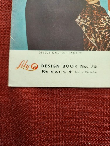 Vintage 1954 MODERN CROCHET 75 & DOILIES to TREASURE 1600 Lily Design Books FS - Picture 2 of 9