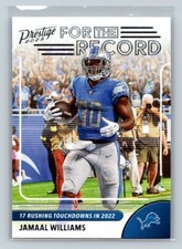 2023 Prestige For the Record #6 Jamaal Williams Detroit Lions (A)