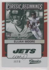 2021 Panini Classics Classic Beginnings Red 43/50 Elijah Moore #CB-EM 2s1
