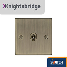 Antique Brass Sockets, Switches And Toggles Knightsbridge UK Sockets