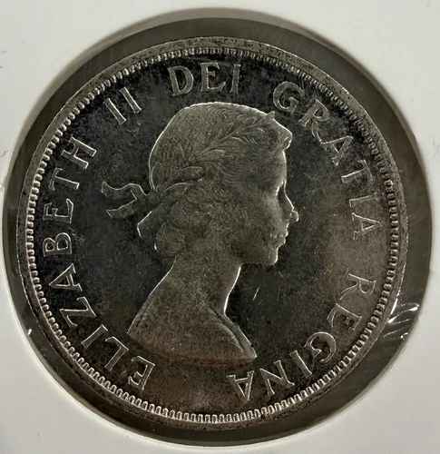 1958 Canadian Silver Dollar - "Totem Pole" - Great Condition, Good Eye Appeal