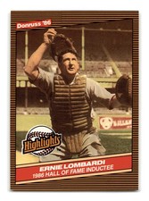 Ernie Lombardi 1986 Donruss Highlights #33 Cincinnati Reds NM-MINT