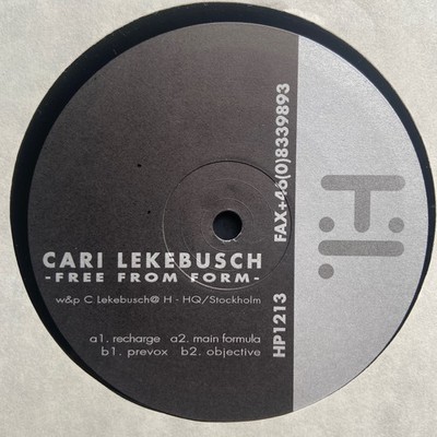 Cari Lekebusch   Free From Form / H. Productions   HP1213 / 1999 TECHNO ELECTRO