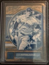 2025 Topps Museum Collection Aaron Judge 1/1 Cyan Printing Plate Yankees MVP