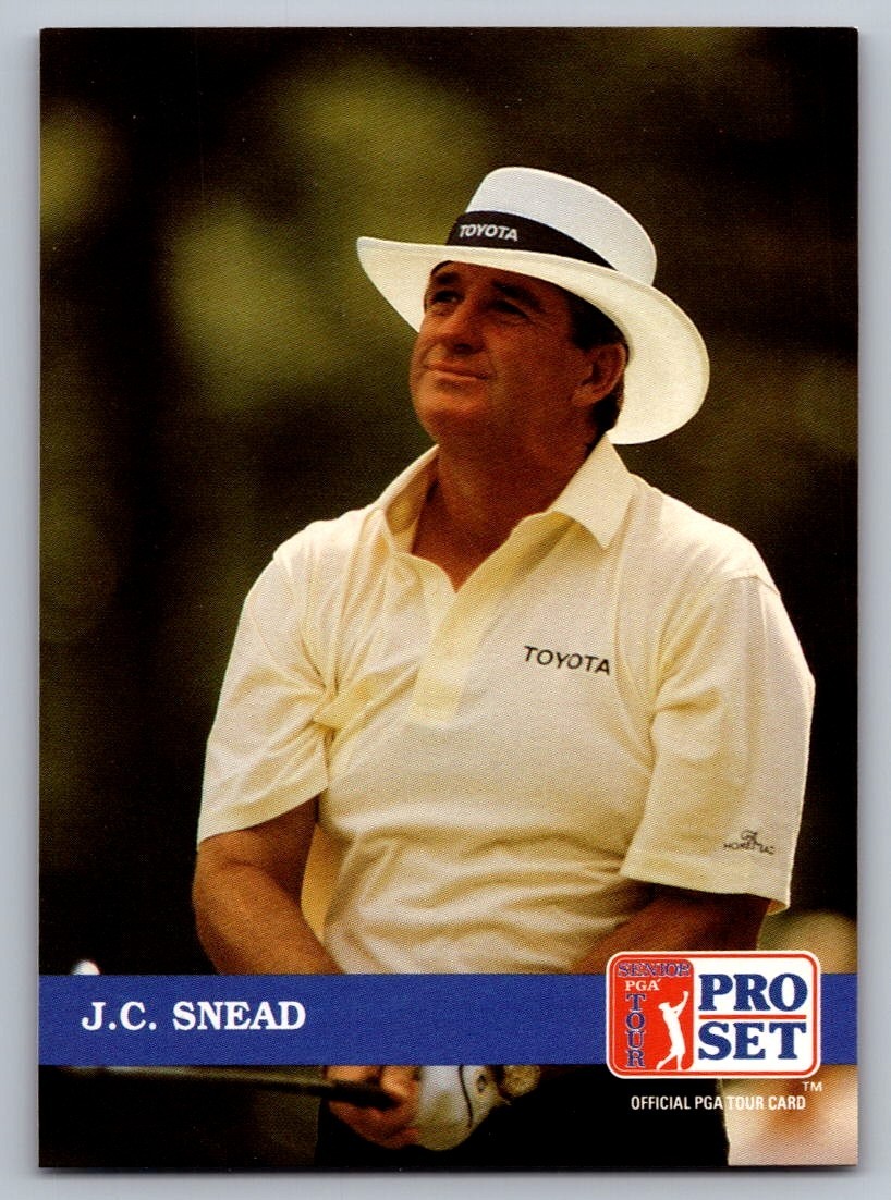 1992 PRO SET GOLF CARD #216 J.C. SNEAD