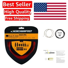 Pro-Level Red Brake Cable Kit - Lightweight Steel for Shimano & SRAM Bikes