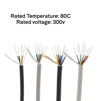 UL2547 Shielded Cable Headphone Audio Signal 18-28AWG Wire 2-8 adrig Kupferdraht