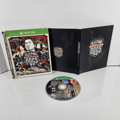 Sleeping Dogs - Definitive Edition (Xbox One, 2014) w Art Book & Slip Cover