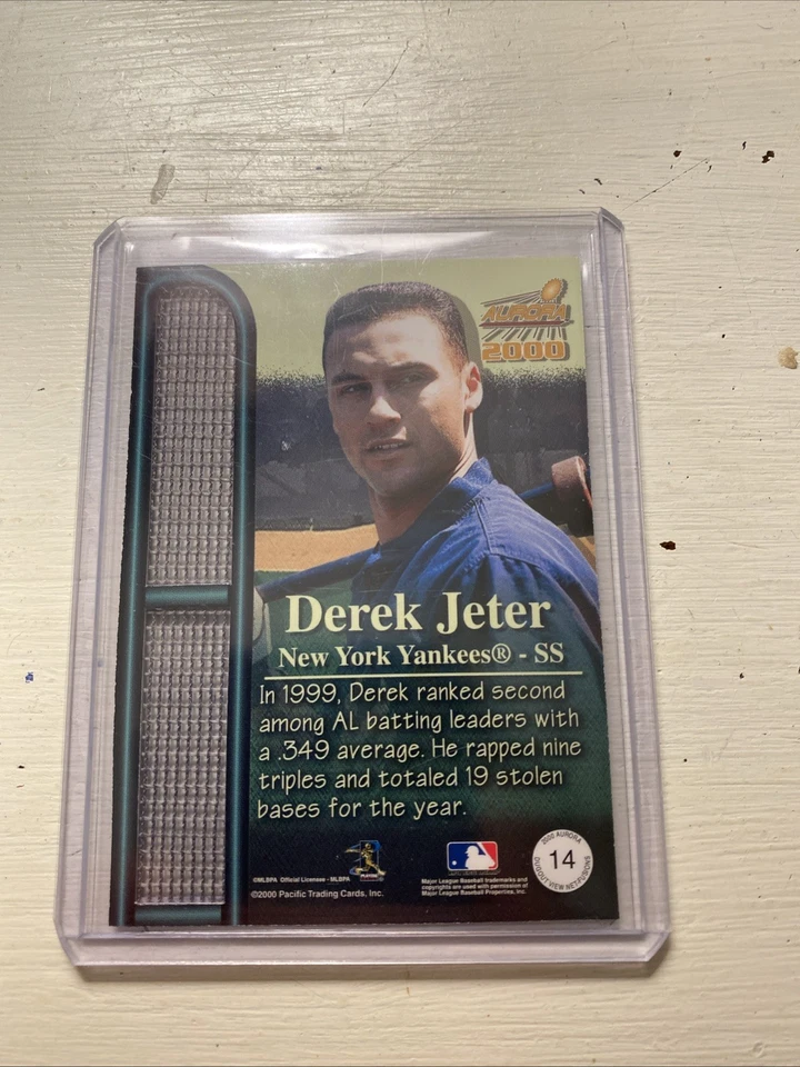 2000 Pacific Aurora Dugout View Net Fusions Derek Jeter #14 Yankees - Image 2 of 2